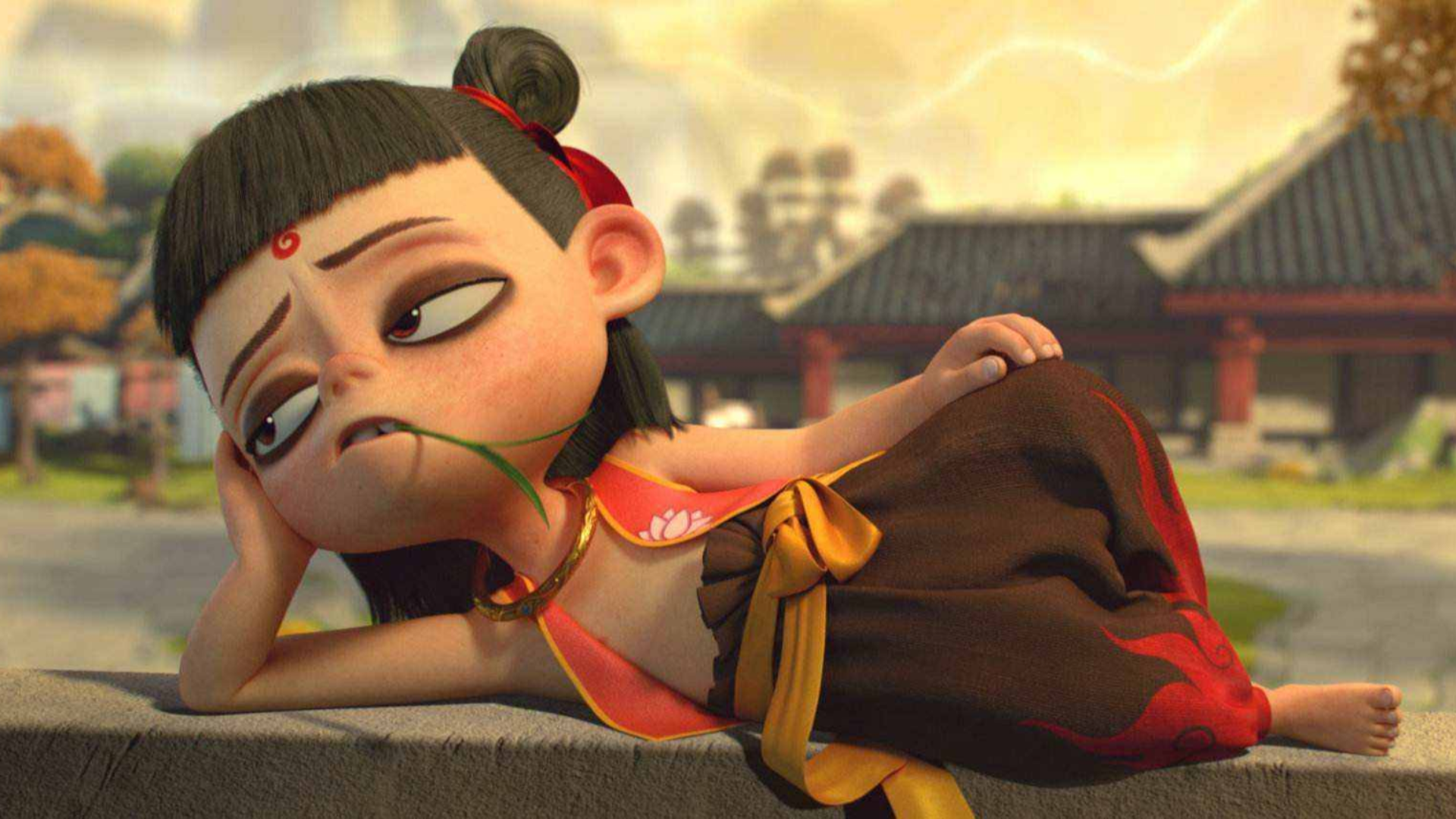 Nezha2 Bedroom Colorful Night Light Creative 3D Cute Nezha Movie Magic Kids Fucking sea Bedside Night Light (3)1