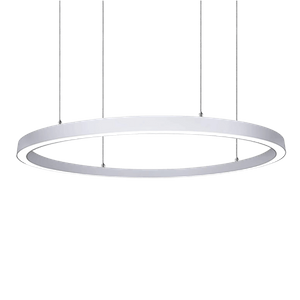 PC Lampshade, Aluminium Housing Led Black And White Pendant Lamp 4000K 3 Power Options