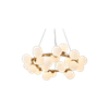 Milky White Glass LED Ring Pendant 25 Round Bulbs G9 Head