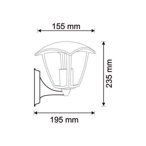 Modern Design Aluminum Housing Garden Wall Lamp For Garden/Villa Decoration