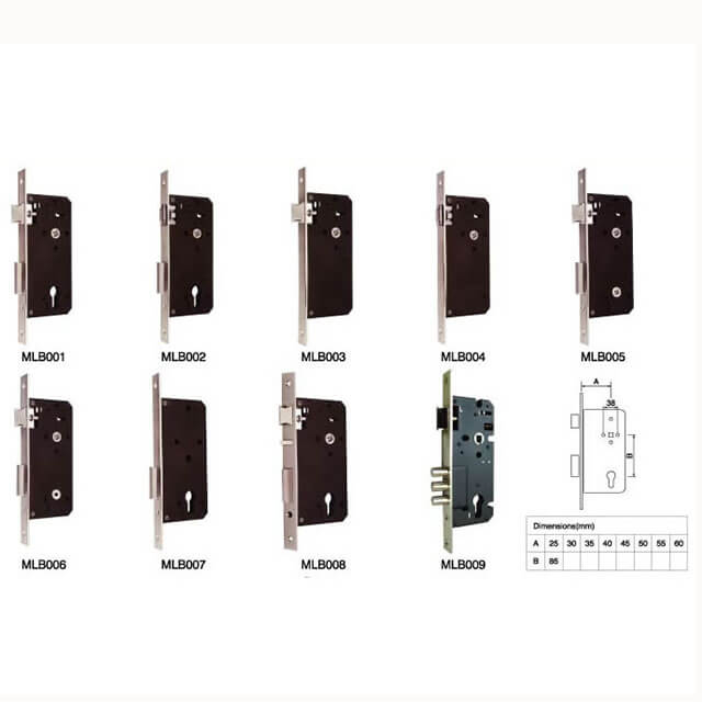 MLB001-009 lock cylinder 8540 lock body stainless steel mechanical door lock