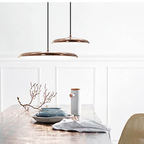 D400MM 3000K Brass living room light LED pendant lamp Made in China