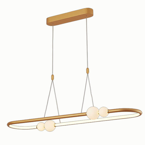 L1050*W280*H1200MM 40W 3000K Sand gold + white light pendant LED Made in China