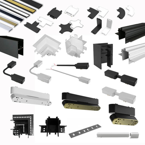 Magnetic Track Black Ip20 High Quality Magnetic Track Magnetic Led Track Lights System