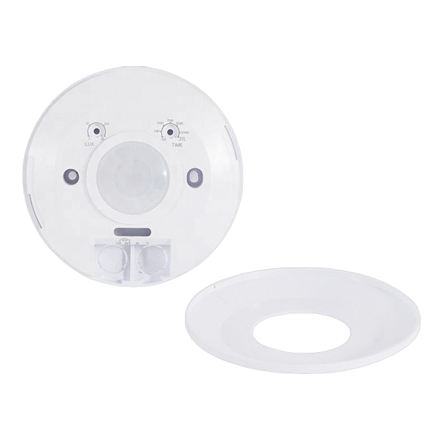 Detection Range 360° Modern Round Infrared Sensor Rated Load Max. 1000W/2000W Indoor Lighting Ceiling Mounting