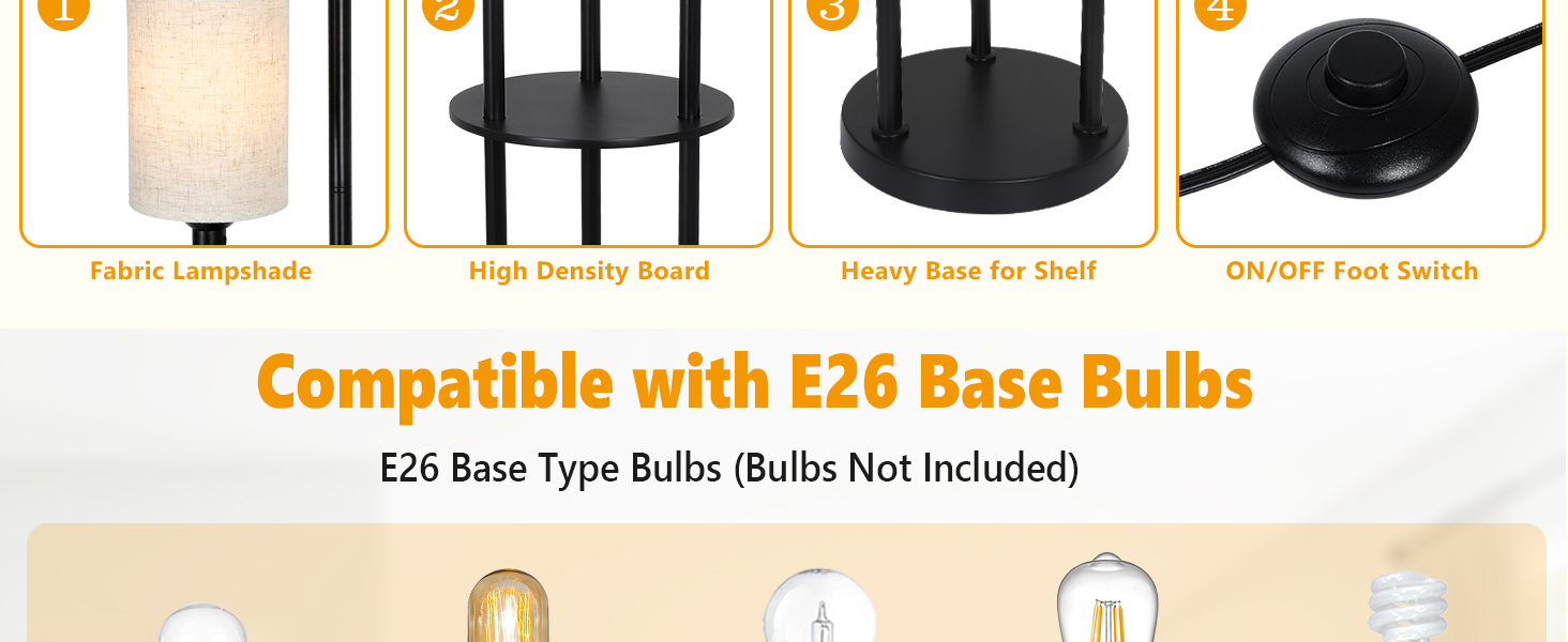 Floor Lamp with Shelves (5)