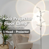  Halo Projector Floor Lamp, 4000K LED 5 Multi Head Floor Lamp, Replaceable Color Filters Sunset Lamp, Funky Floor Lamp for Ambient Lighting in Living Rooms, Bedrooms and Dining Rooms