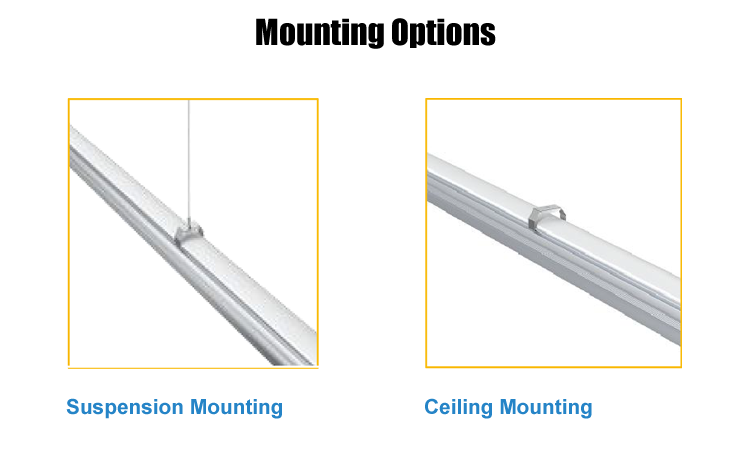 4. Product installation method linear installation, ceiling installation, LED modern linear lamp, 60W indoor lighting, 4000K AC 220-240V aluminum indoor lighting, IP20 IK04