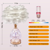 Feather Table Lamp,Romantic Decor Small Night Stands Light with 3 Color Dimmable Lighting Elegant Desk Lamp Suitable for Girl Bedroom, Living Room