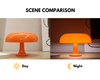  Mushroom Lamp, Dimmable Mushroom Table Lamp with 3 Lighting Modes, 70s Retro Lamp Mid Century Modern Lamp Mushroom Shaped Donut Lamp for Bedroom, Cool Home Decor Aesthetic Lamp