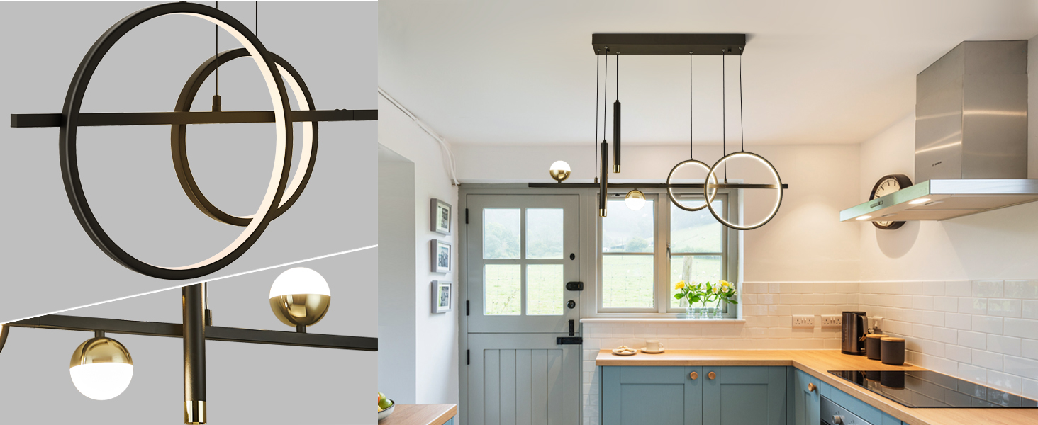 Modern Linear LED Chandelier (3)