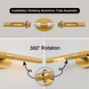 Wall Scones 19.7inch Brass Colour Vanity Mirror Lights for Pictures on Wall, Rotatable 360°Wall Lighting Linear Knurled Texture Wall Sconce, Gold Wall Lamps for Living Room Bedroom Bathroom 