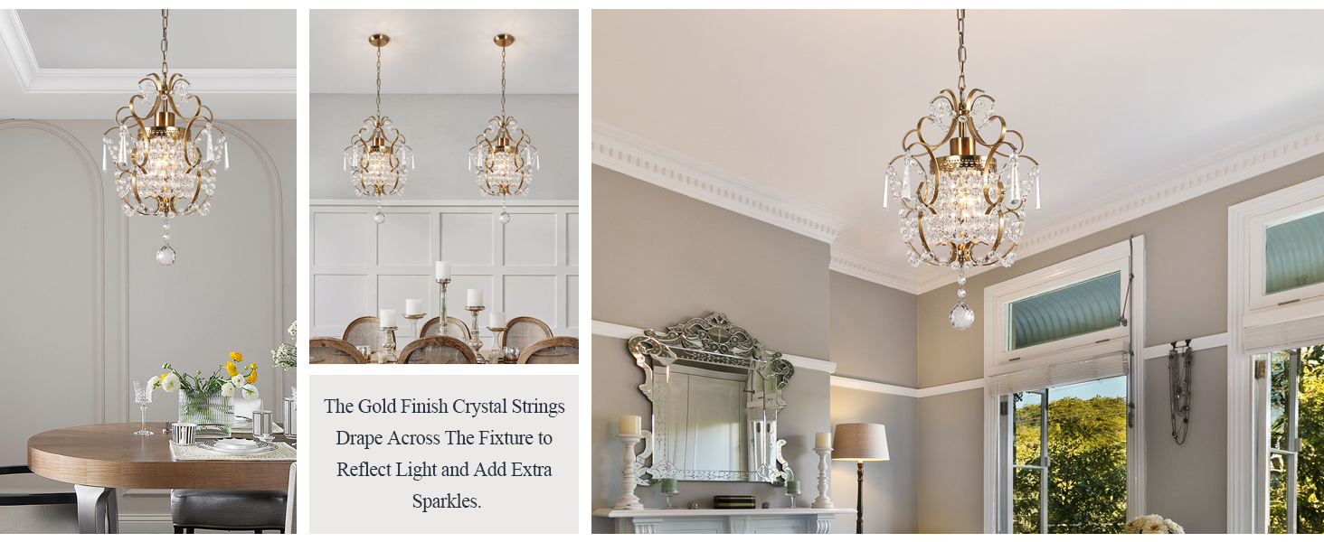 Small Crystal Chandelier (3)