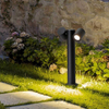 Outdoor Spot Light, Black Landscape Lighting Spotlight for Yard, Replaceable 2 X GU10 Bulb 220-240V IP44 Waterproof, Aluminum+ Glass, Garden Patio Driveway House