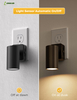 LED Night Light,Night Lights Plug into Wall, 0-100LM Dimmable Brightness, Wall Spotlight Indoor,Dusk to Dawn Sensor,Modern Decor Nightlight for Bathroom,Hallway,Stairs 