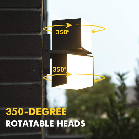 Cuba 3000K 1100LM LED Integrated Porch Wall Light Outdoor and Indoor Bedroom LED Wall Lantern Sconce