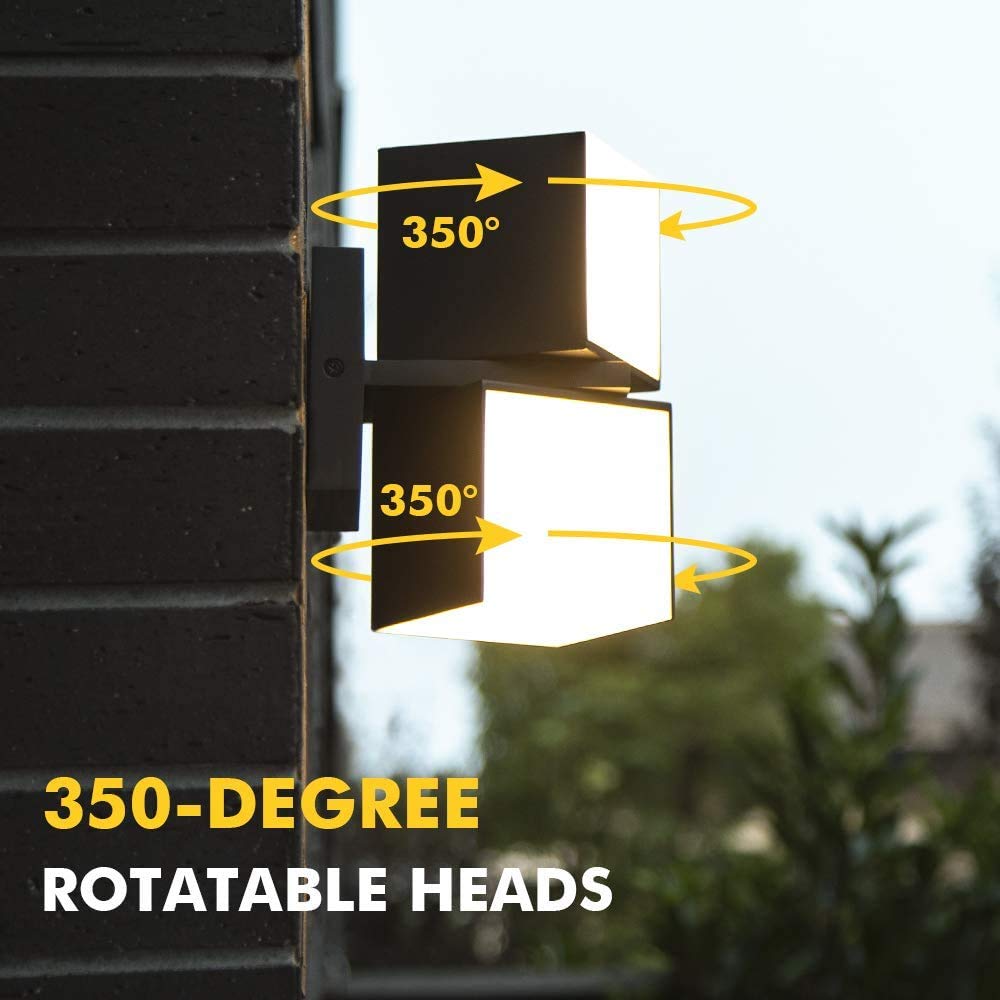 Cuba 3000K 1100LM LED Integrated Porch Wall Light Outdoor and Indoor Bedroom LED Wall Lantern Sconce