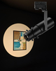LED Track Light Head, Shapeable Light, Adjustable Directional Aperture Shape for Museum Art Gallery 