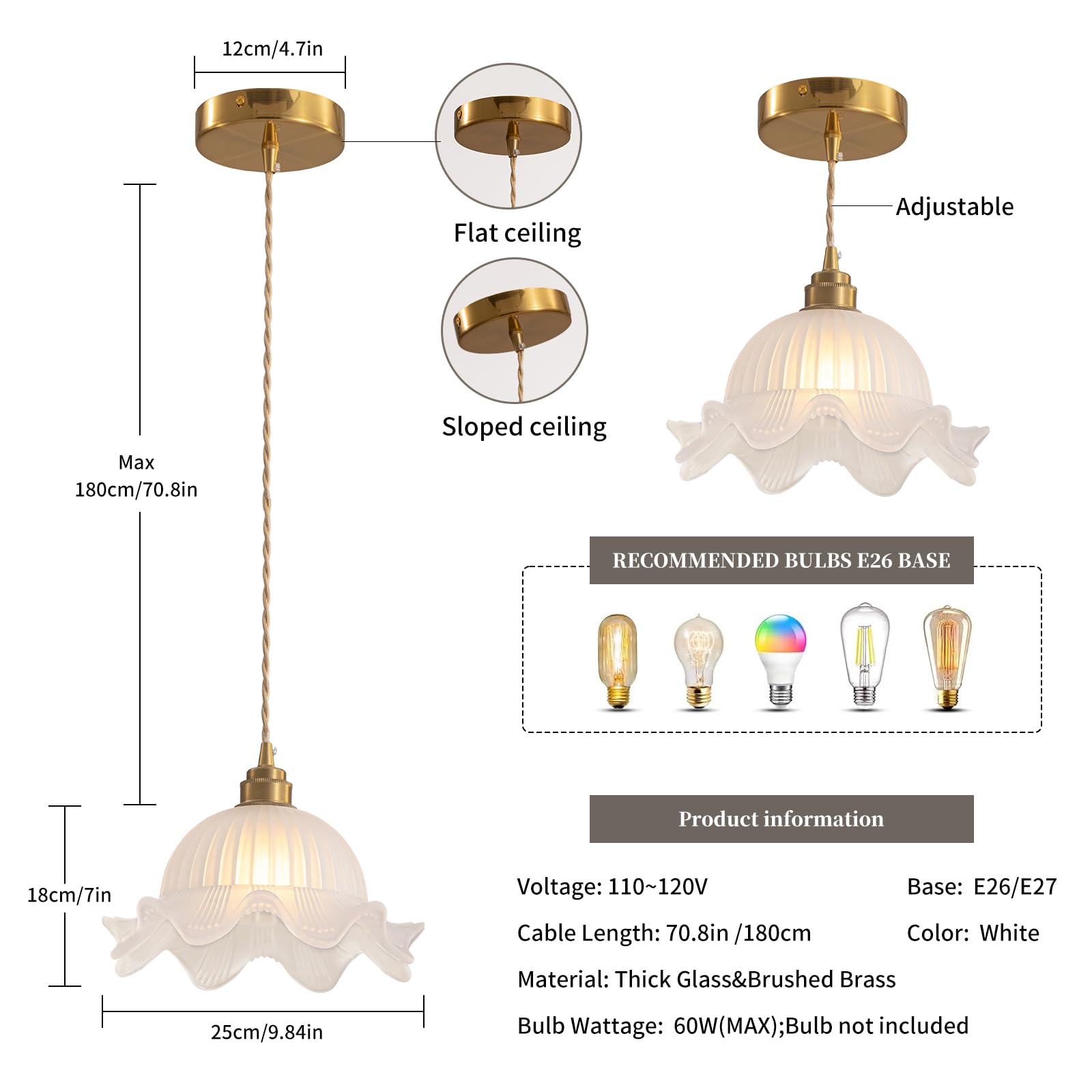 Pendant Lights Kitchen Island, 9.84
