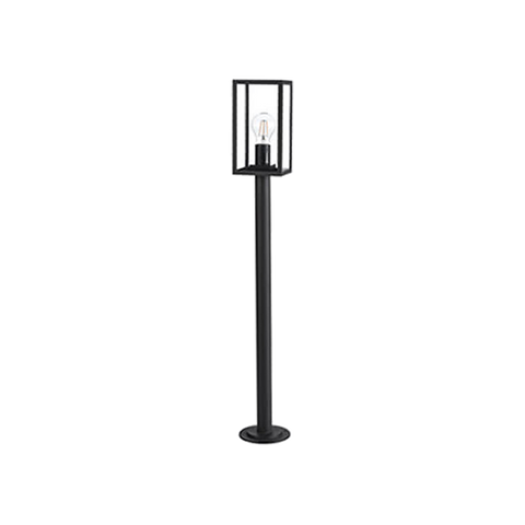 Made in China Black modern LED wall light H220mm Aluminium + glass Material 60W E27 lamp head Outdoor lighting