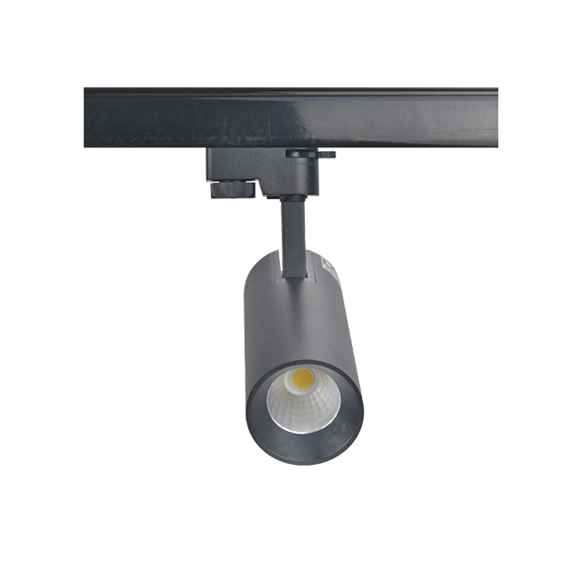 Made in China 15W LED sand white track light 60*165mm black plastic front ring + aluminium cup White housing