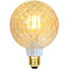 Decorative Light Bulbs Vintage LED Edison Bulb 4W 320LM (40W Equivalent) Globe CRI>80 Medium Base E27 Warm White 2200k, Circular Modern Tungsten Lamp 220-240V