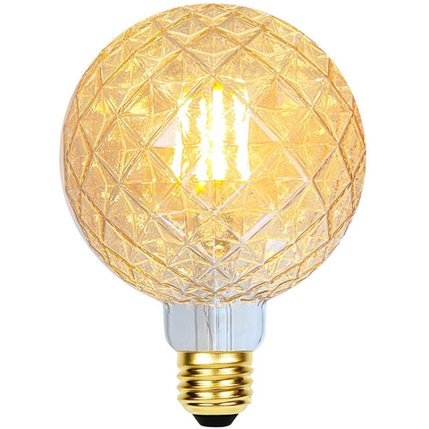 Decorative Light Bulbs Vintage LED Edison Bulb 4W 320LM (40W Equivalent) Globe CRI>80 Medium Base E27 Warm White 2200k, Circular Modern Tungsten Lamp 220-240V