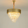 Modern Gold Crystal Chandelier Crystal Pendant Chandeliers, Crystal Hanging Lighting for Dining Room Living Room Entryway Foyer Crystal Ceiling Pendant Light 400Mm 600Mm 800Mm