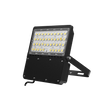 100W Modern Black Floodlight 5700K IP66 Waterproof Commercial Panel Light 80*150° Lighting Angle With Two Auto Dry Respirators