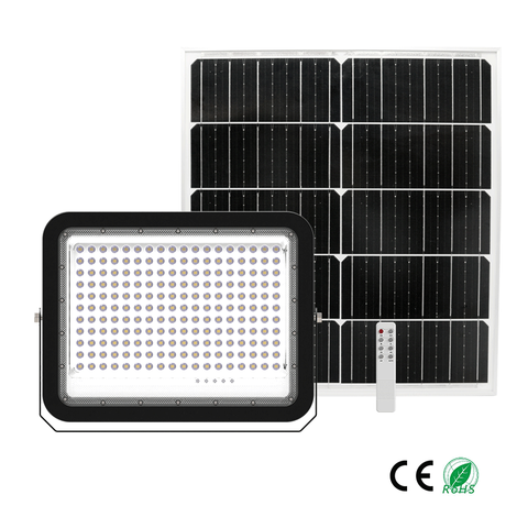 Wholesale Super Bright Waterproof IP65 4100lm Energy Efficiency 300W LED Solar Floodlight with Remote-Controlled