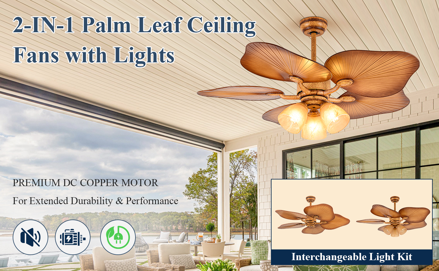 52 Outdoor Ceiling Fan with Lights for Patios and Remote (1)