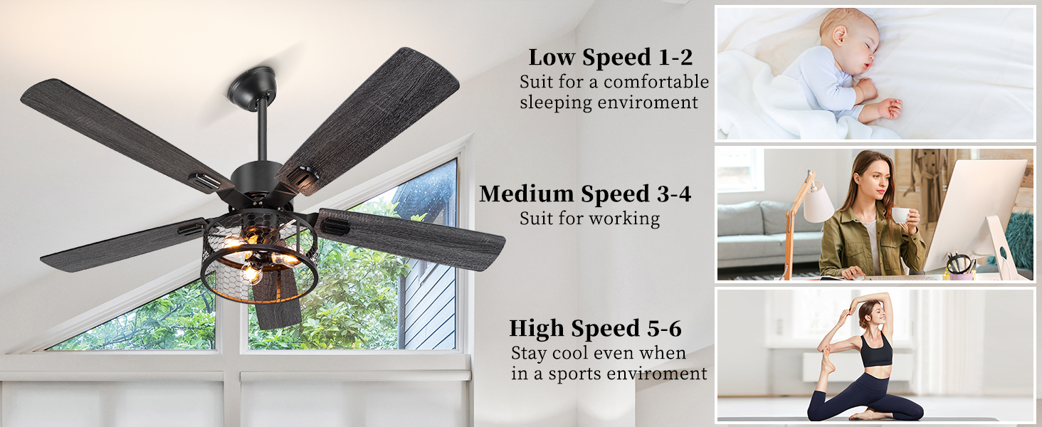 52 Inch Farmhouse Ceiling Fan with Lights and Remote (20)