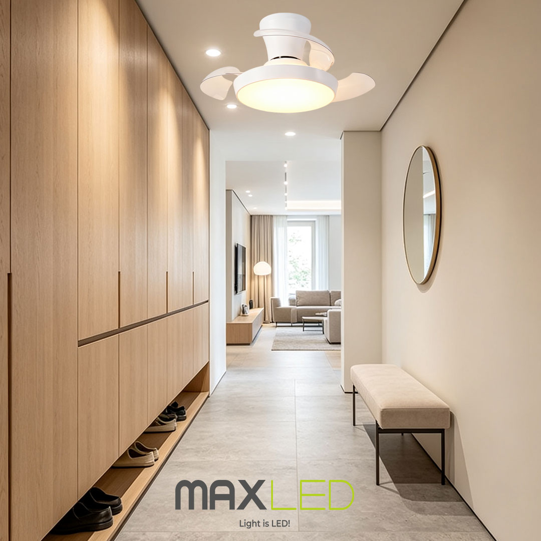 Maxled, Light is Led! Ventilateur de Plafond Ultra Silencieux LED Protection Oculaire CRI>80