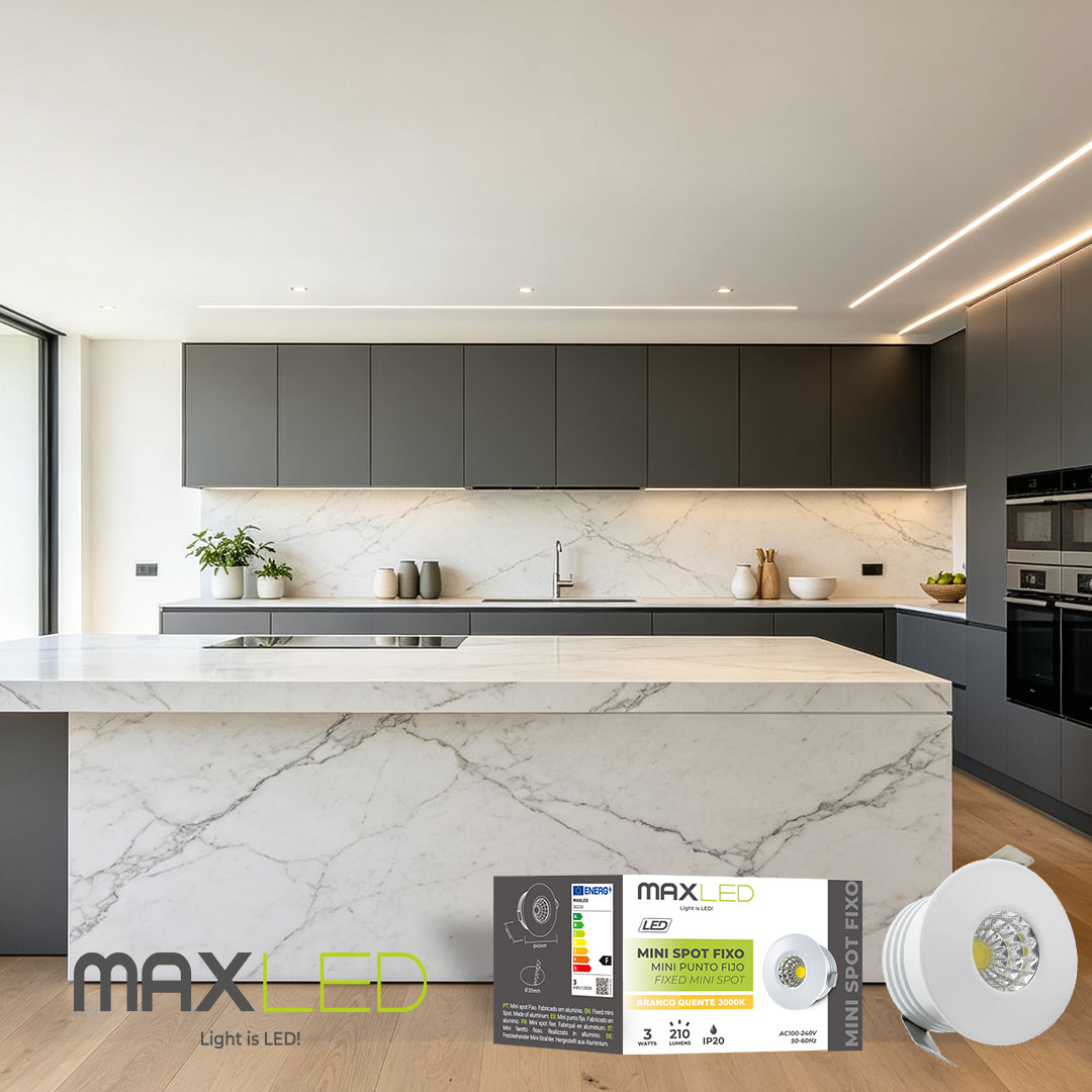 Maxled,Light is Led! Mini Einbau Led Spot 4er Set F&uuml;r Schr&auml;nke Und Weinkeller