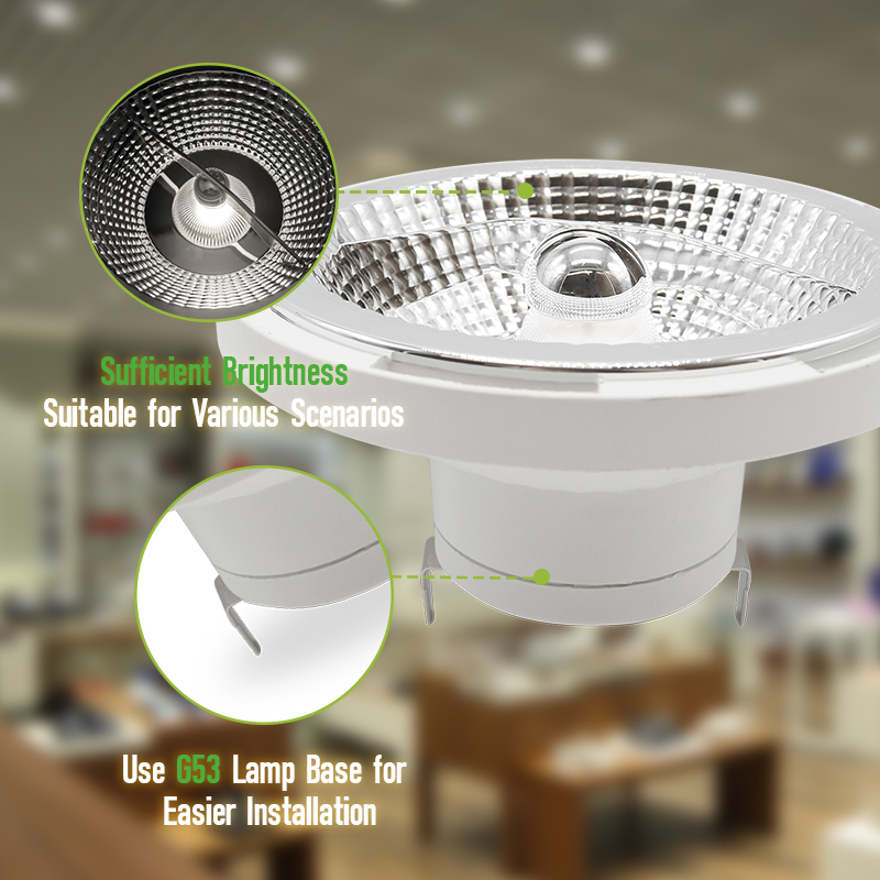 AR111 LED Bulb G53 12W Professional LED Spot Light with 4000K