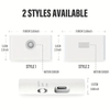 Rechargeable Night Lights with Dusk to Dawn & Motion Sensors, Warm & Soft White Stair Lights for Bathroom, Hallway, Linkable, Magnetic Mount