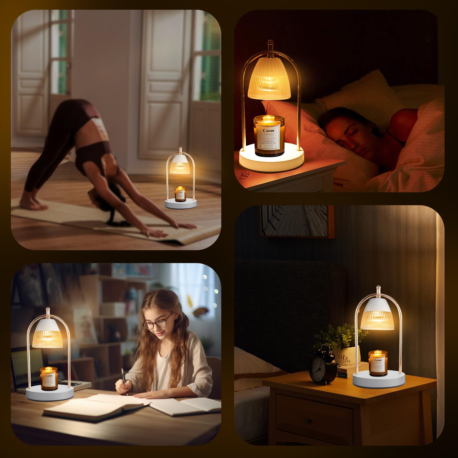 Candle Warmer Lamp with Timer - Snorder Table Lamp 