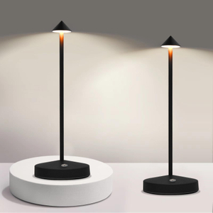 Rechargeable Table Lamps, Upgraded Portable LED Cordless Desk Lamp, 6000mAh Battery Operated Table Light, 3 Color Stepless Dimmable Night Light for Restaurant/Indoor/Outdoor