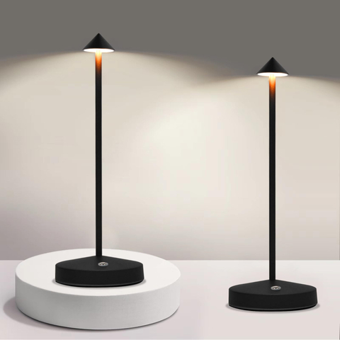 Rechargeable Table Lamps, Upgraded Portable LED Cordless Desk Lamp, 6000mAh Battery Operated Table Light, 3 Color Stepless Dimmable Night Light for Restaurant/Indoor/Outdoor