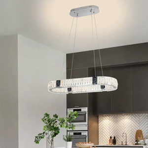 730*300Mm32+32W Two-Colour Light Source Stainless Steel + Crystal Luxury Chandelier Lighting Modern For 5 Star Hotel Interior Ceilings