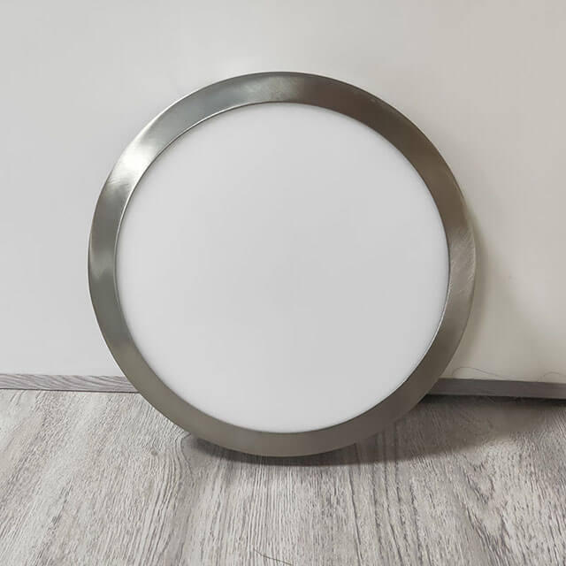 12 Watt Satin Nickel Round Ceiling 6.7in LED Panel Light
