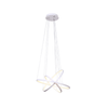 500Mm+D400Mm+D300Mm 25+20+15W 4000K Matt White Metal+Aluminum+Slica Gel Made In China Pendant Light Chandelier Led Interior