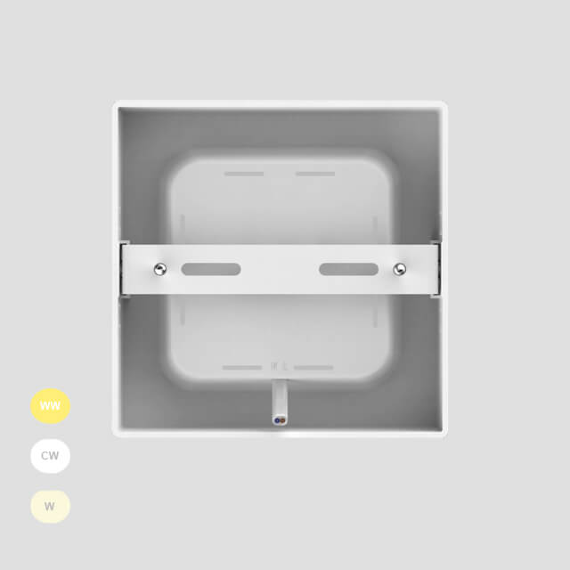 18W 3CCT Ip20 Square Surface-Mounted Panel Light Dimmable Led Ceiling Down Panel Light