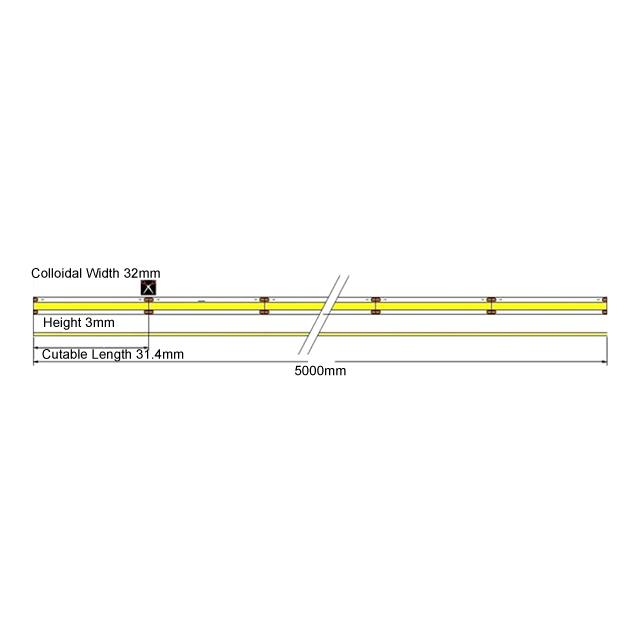 Made in China COB Line Strip Light DC24V Hot Sale Decorative Lighting 5m/Reel 120lm/W