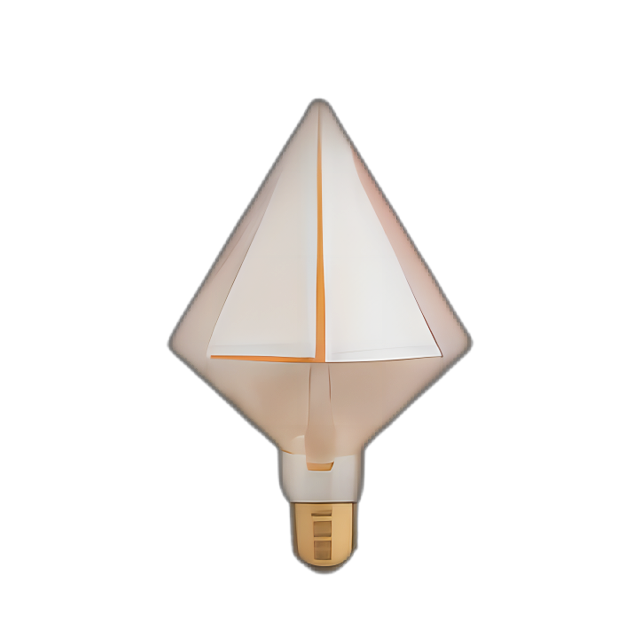 220-240V pointed decorative tungsten lamp 2200K 4W amber glass cover