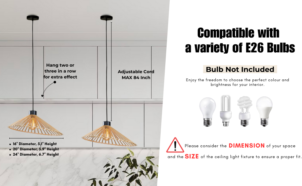Rattan Hanging Pendant Light (3)