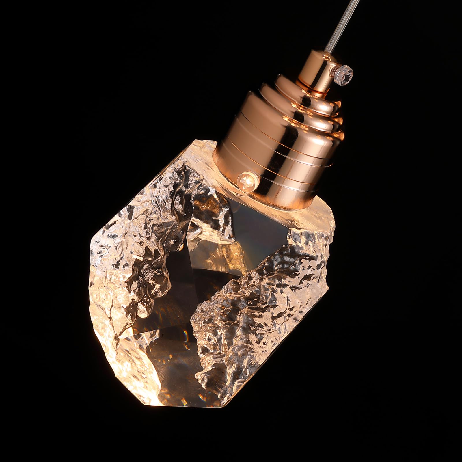 High Ceiling Chandelier - Staircase Chandelier Offers Dimmable Brightness and 3 Light Options, Ideal Long Chandelier for Transforming Your Stairwell, Foyer, Entryway, and Living Room 
