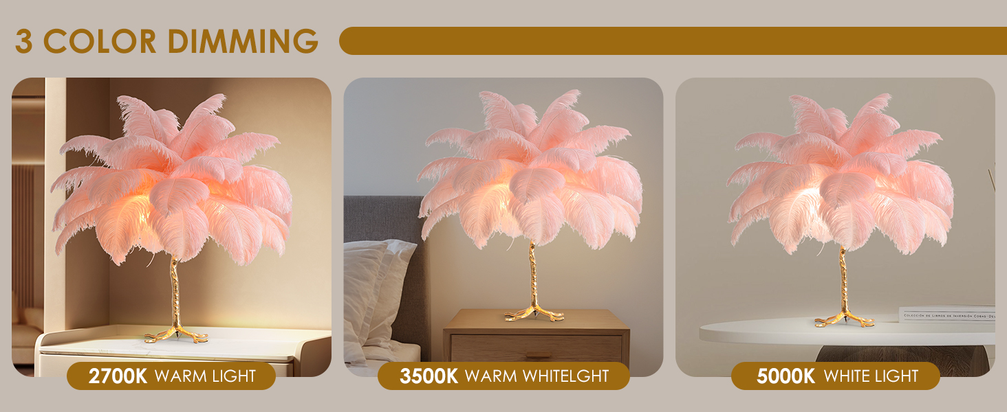 Ostrich Feather Table Lamp (4)