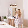 3 Lights Bathroom Vanity Light Over Mirror,Rose Gold Bathroom Light Fixtures with Warm/Neutral/White Light,Modern Vanity Light for Bathroom,Bedroom 