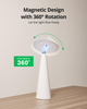 Magnetic Cordless Table Lamp, Rechargeable LED Lamp with Rotatable Shade, 3-Color Dimming for Home Use 
